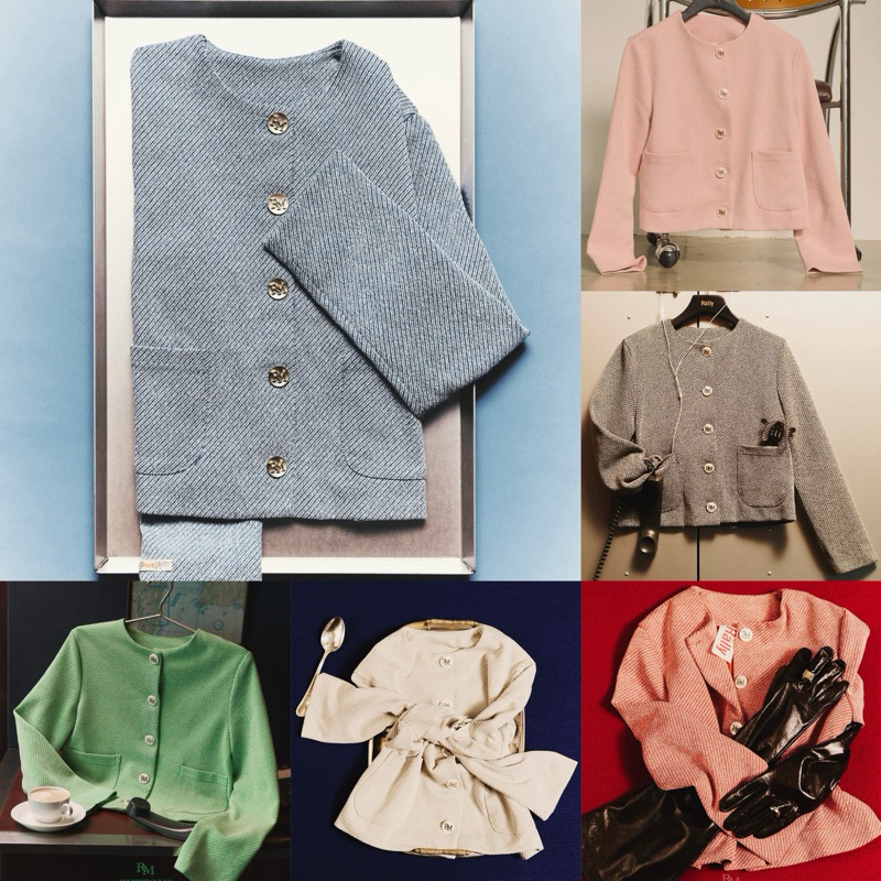 🩷💚🤍New Cardigan Rally RM Buttons Jacket - เสื้อแจ็คเก็ตกระดุมดีไซน์โลโก้ RM ♥️🩶