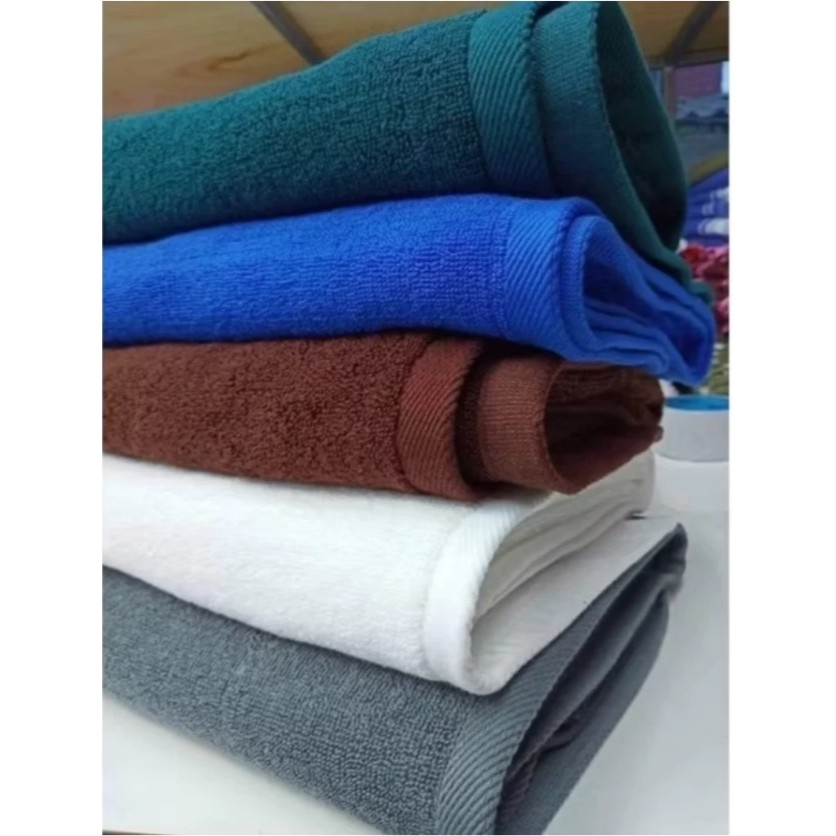 ThaiShop- ส่งฟรี!! ผ้าเช็ดตัว ผ้าขนหนูโรงแรม เนื้อผ้าหนา Cotton100% ซับน้ำได้ดีมาก! น้ำหนัก 500 กรัม