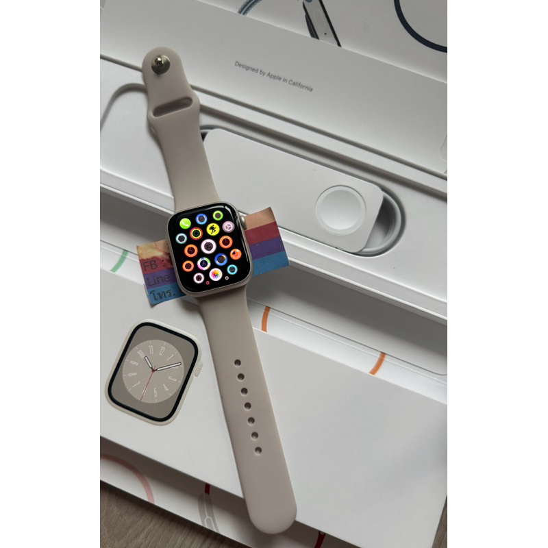 Watch Series 8 GPS + Cellular อะลูมิเนียม 45 มม. ( สี สตาร์ไลท์)