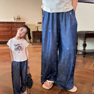 PRINCESS KESLI  เด็กผู้หญิง กางเกงยีนส์ ติดเพชร กางเกงขายาวล…