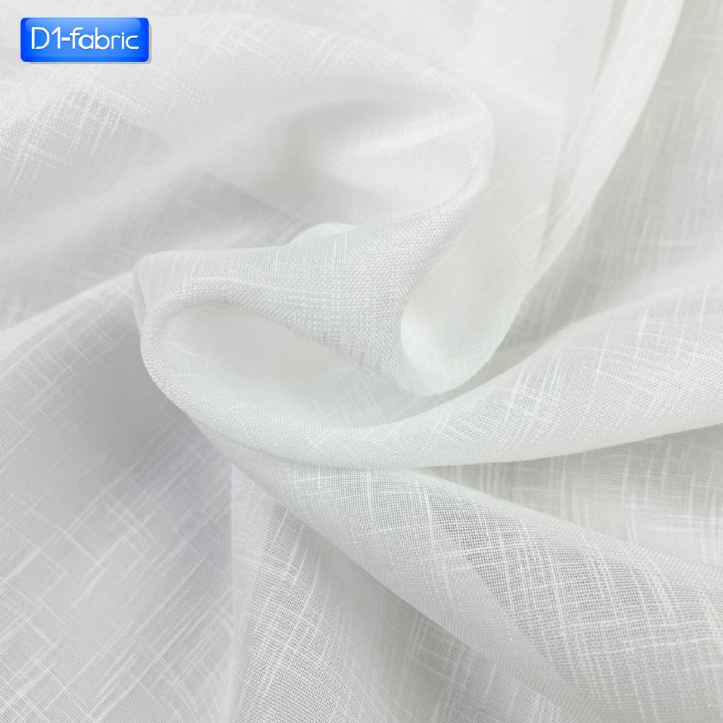 แนะนำ ผ้าม่าน ผ้าม่านโปร่งแสงตาไก่ ผ้าบังตาสีขาว ลายเรียบมินิมอล สำหรับหน้าต่าง/ประตู ราคาพิเศษ มีเก็บเงินปลายทาง