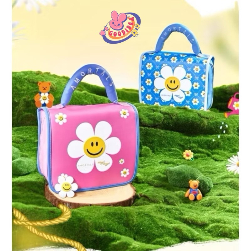 (พรีออเดอร์)กระเป๋าเครื่องสําอาง Wiggle แบบพกพาเครื่องมือแต่งหน้ากระเป๋าถือมัลติฟังก์ชั่น กระเป๋าเอน