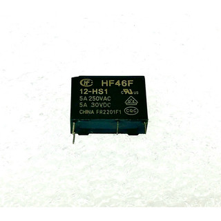 Relay รีเลย์PCB HF46F 12-HS1 1contact N.O COM 5A30VDC From A