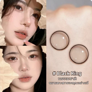 Midroo 0.00-6.00 ตาสว่างเลนส์มีค่าสายตา Black/Brown Ring-14.0mm คอนแทคเลนส์ Monthly Replace