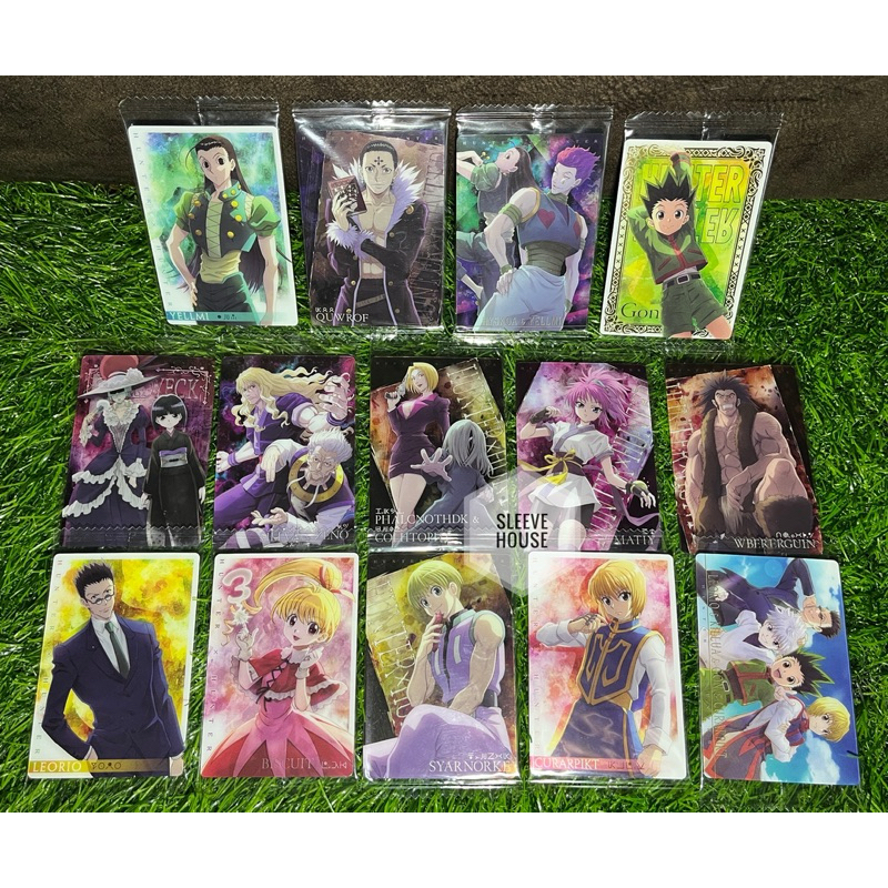[การ์ด HxH 0001] การ์ดวาฟเฟิล Hunter x Hunter / ฮันเตอร์ x ฮันเตอร์ ลิขสิทธิ์แท้ในซองแบรนด์ Bandai (