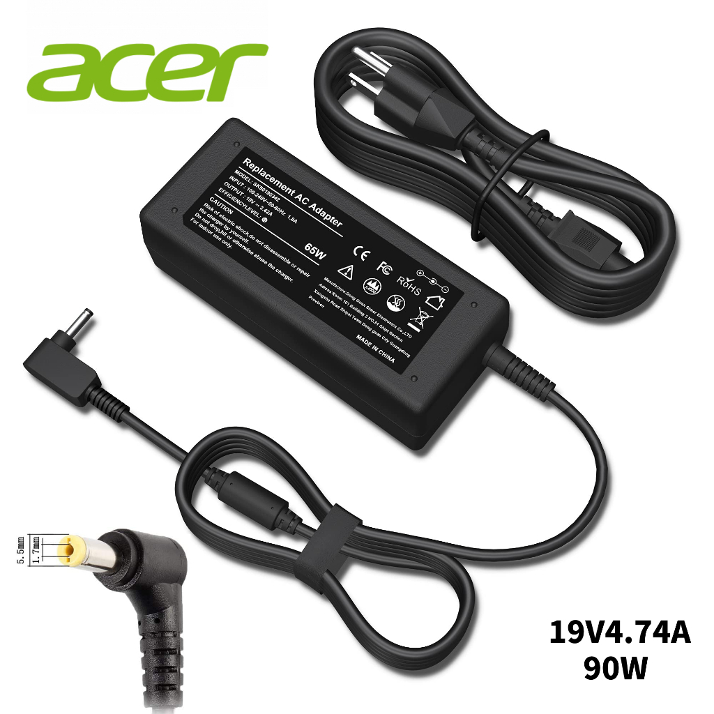 อะแดปเตอร์โน๊ตบุ๊ค ASUS 19V4.74A(90W) *หัวขนาด 5.5x2.5* [พร้อมสายไฟAC Power] สายชาร์จไฟ เอซุส Notebook Adapter Charger