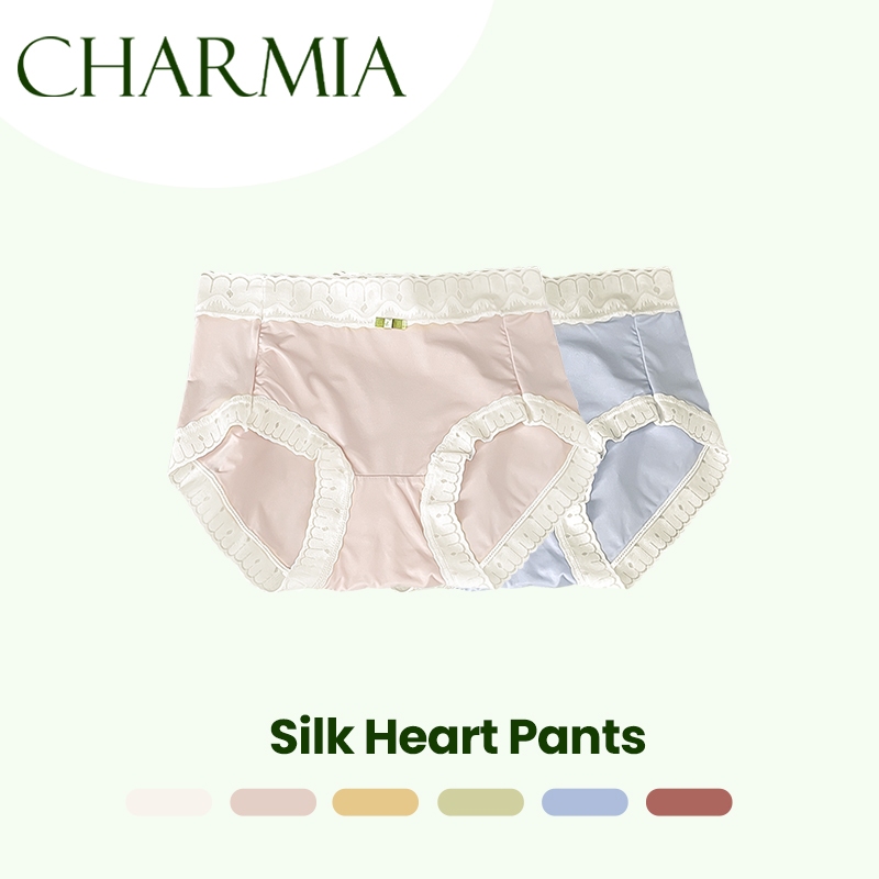 Charmia กางเกงผ้าไหมเต้นหัวใจ เนื้อผ้านุ่มละเอียด บางเบา เสมือนปีกจั๊กจั่น บางเบา ไม่ระคายเคืองผิวเสมือนผิวหนังชั้นที่สอ