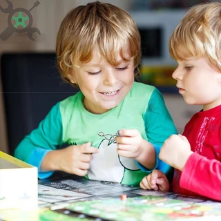 กลเหล็ก ชุดของเล่นหัวเข็มขัดโลหะ ปลดล็อก เสริมพัฒนาการเด็ก 8 ชิ้น Metal puzzle 3 สีให้เลือก