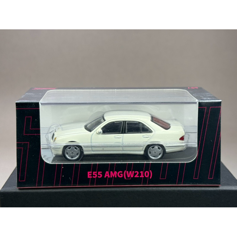 🔹Mercedes Benz E55 AMG W210 White Scale 1:64 ยี่ห้อ Shadow
