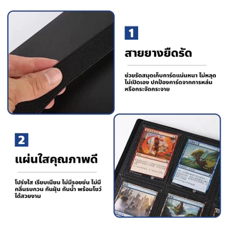 chishop อัลบั้มใส่การ์ดสะสม 4/9/12ช่อง แบบใส ป้องกันฝุ่น Card Album แฟ้มสะสมการ์ด