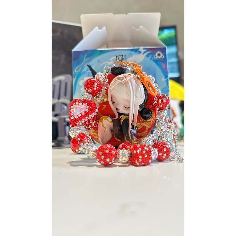 diy พวงกุญแจ skull panda