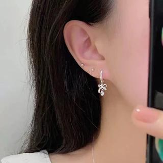 🛵มีส่งด่วน🛵 ต่างหูห่วง ต่างหูเงิน พร้อมส่ง 1คู่