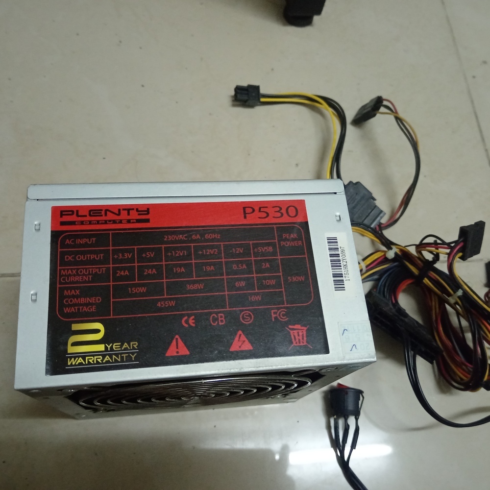 Power Supply PLENTY P530 - 530w สภาพดี ราคาเบาๆ!