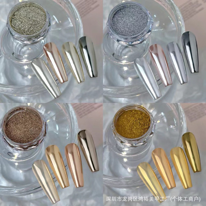 ผงขัดเล็บ สีเมทัลลิค ตกแต่งหน้าเล็บให้สวยงามมากยิ่งขึ้น ขนาด 0.5g/กระปุก สินค้าพร้อมส่ง