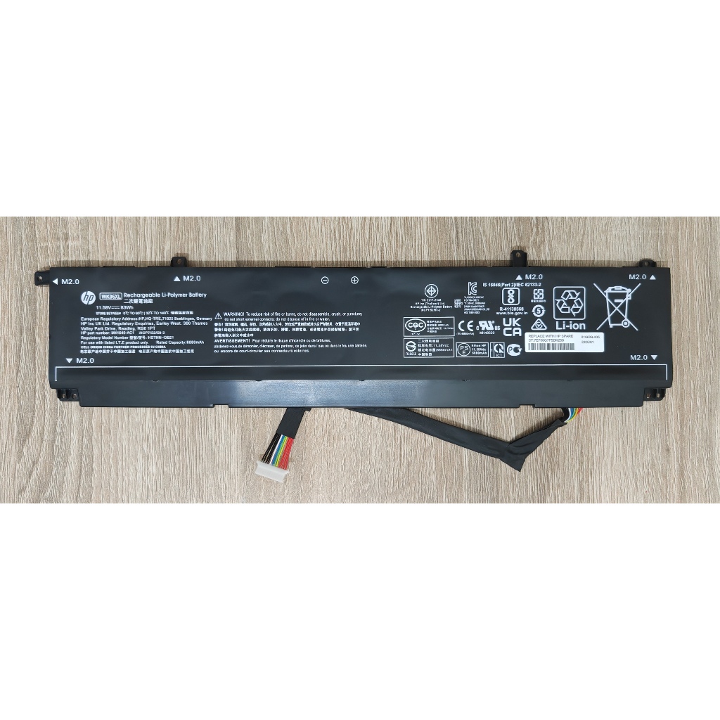 แบตเตอรี่ WK06XL For HP Omen 16 B0000 B1000 C0000, Omen 7 Plus 17-CK0000 XF0000 K0000