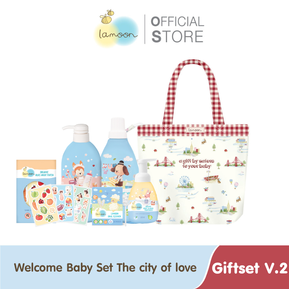 Lamoon Welcome Baby Set City of Love V.2