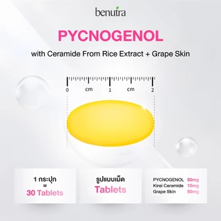 (ตะกร้า 3 กระปุก) Benutra Tetra SOD Pro + Pycnogenol +Double G