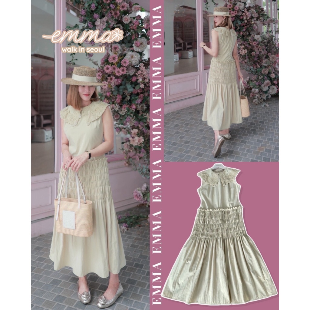 •PASSWORD• PW 85788 เดรสผ้านำเข้าอย่างดี ผ้าเนื้อดีใส่เย็นสบายมาก