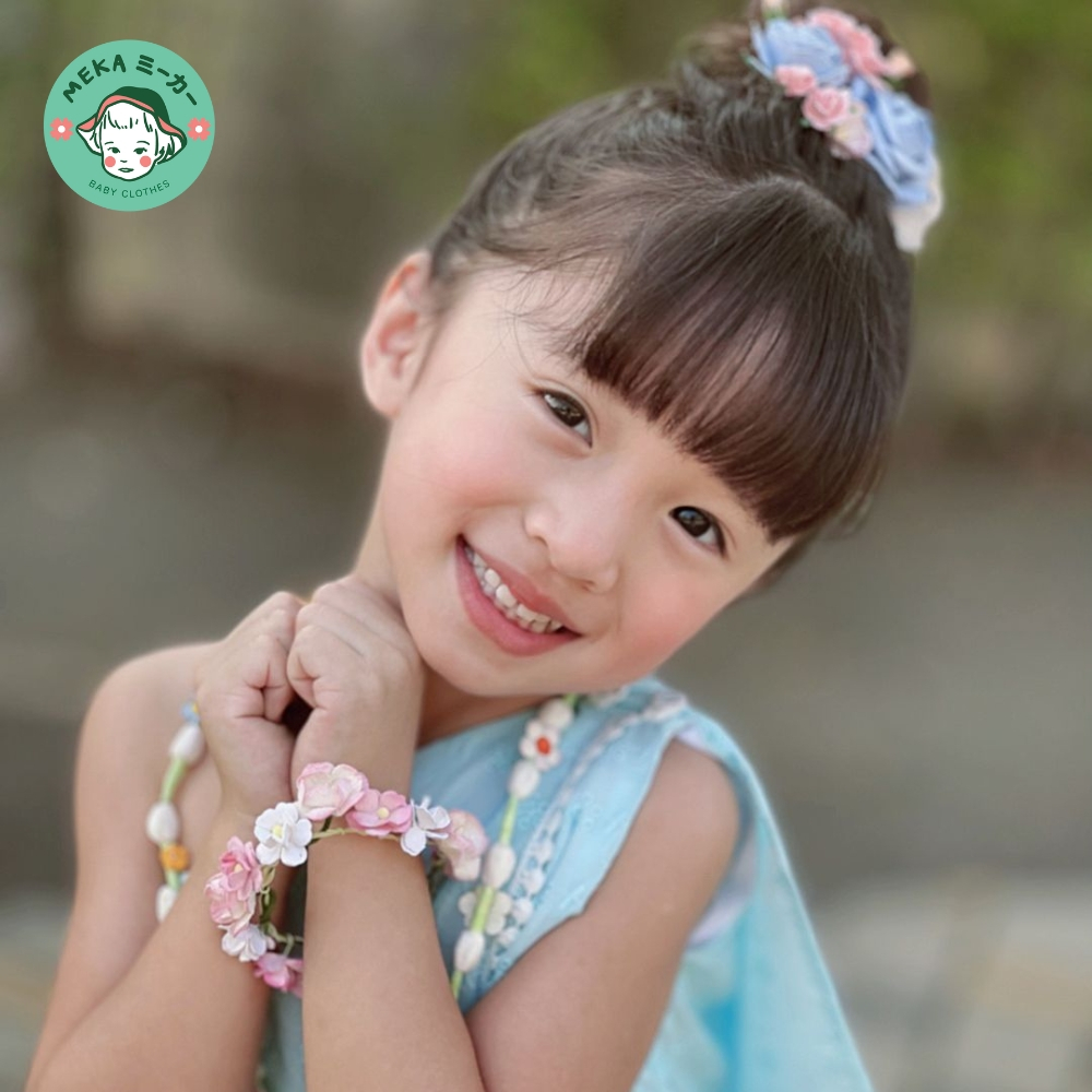 [พร้อมส่ง🇹🇭] 🌺 กำไลข้อมือดอกไม้ งาน𝙃𝙖𝙣𝙙𝙢𝙖𝙙𝙚 ทำจากกระดาษษา : เครื่องประดับชุดไทย แบรนด์ 𝙈𝙚𝙠𝙖.𝘽𝙖𝙗𝙮 𝘾𝙡𝙤𝙩𝙝𝙚𝙨