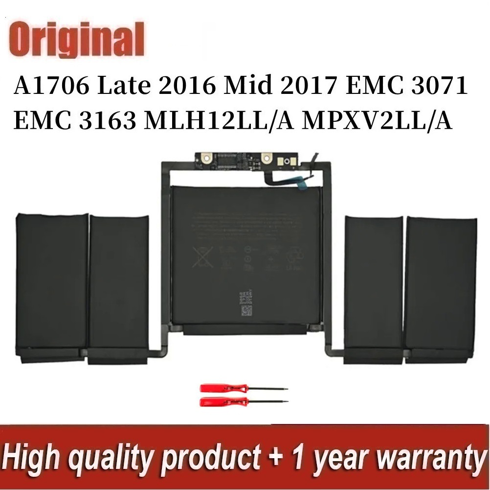 11.41V 49.2WH A1819 Battery for Apple MacBook Pro 13'' Touch Bar A1706 Late 2016 Mid 2017 EMC 3071 E