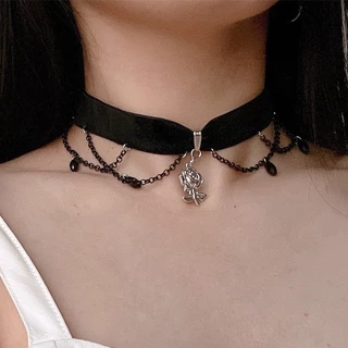 ปลอกคอ ลูกไม้ โบว์ กระดิ่ง อุปกรณ์คอสเพลย์ พร้อมจี้หนัง มีให้เลือกหลายแบบ กุญแจมือ, กำไลข้อเท้า