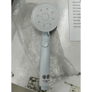 BAANHARDWARE ฝักบัวอาบน้ำแรงดันสูง ปรับได้ 5 ระดับ สีขาว สายยาว1.5เมตร ครบชุดพร้อมขาแขวน MA-F-014W