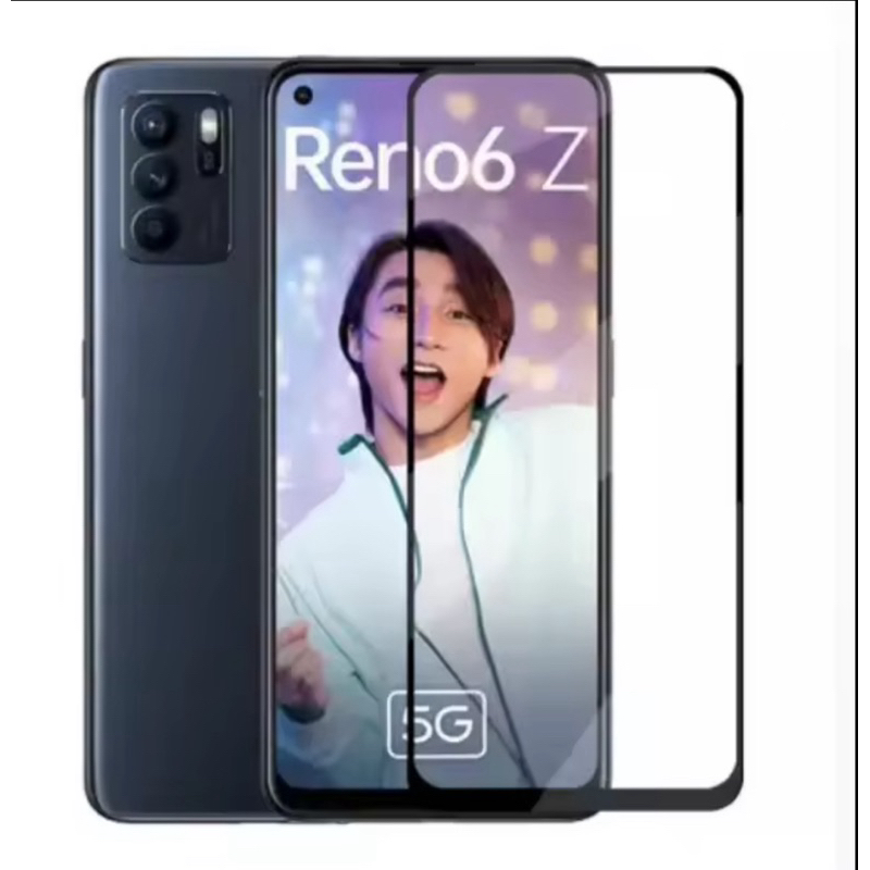 F ฟิล์มกระจกเต็มจอ Oppo Reno5 5G ฟิล์มกระจกนิรภัยเต็มจอ ฟิล์มออฟโป้ ฟิล์มกระจกกันกระแทก OPPO Reno 5 สินค้าส่งจากไทย