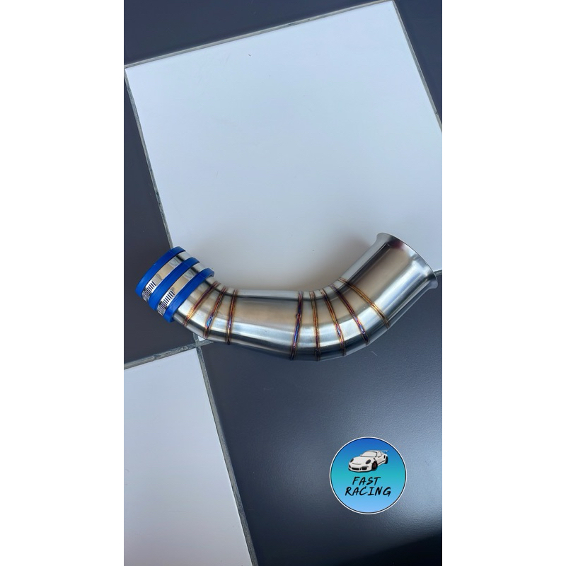 คอกรองเลส Forza350 ขึ้นU-Box ทรงโค้ง พร้อมคอยาง+เข็มขัดรัด อะไหล่แต่ง อะไหล่มอเตอร์ไซต์