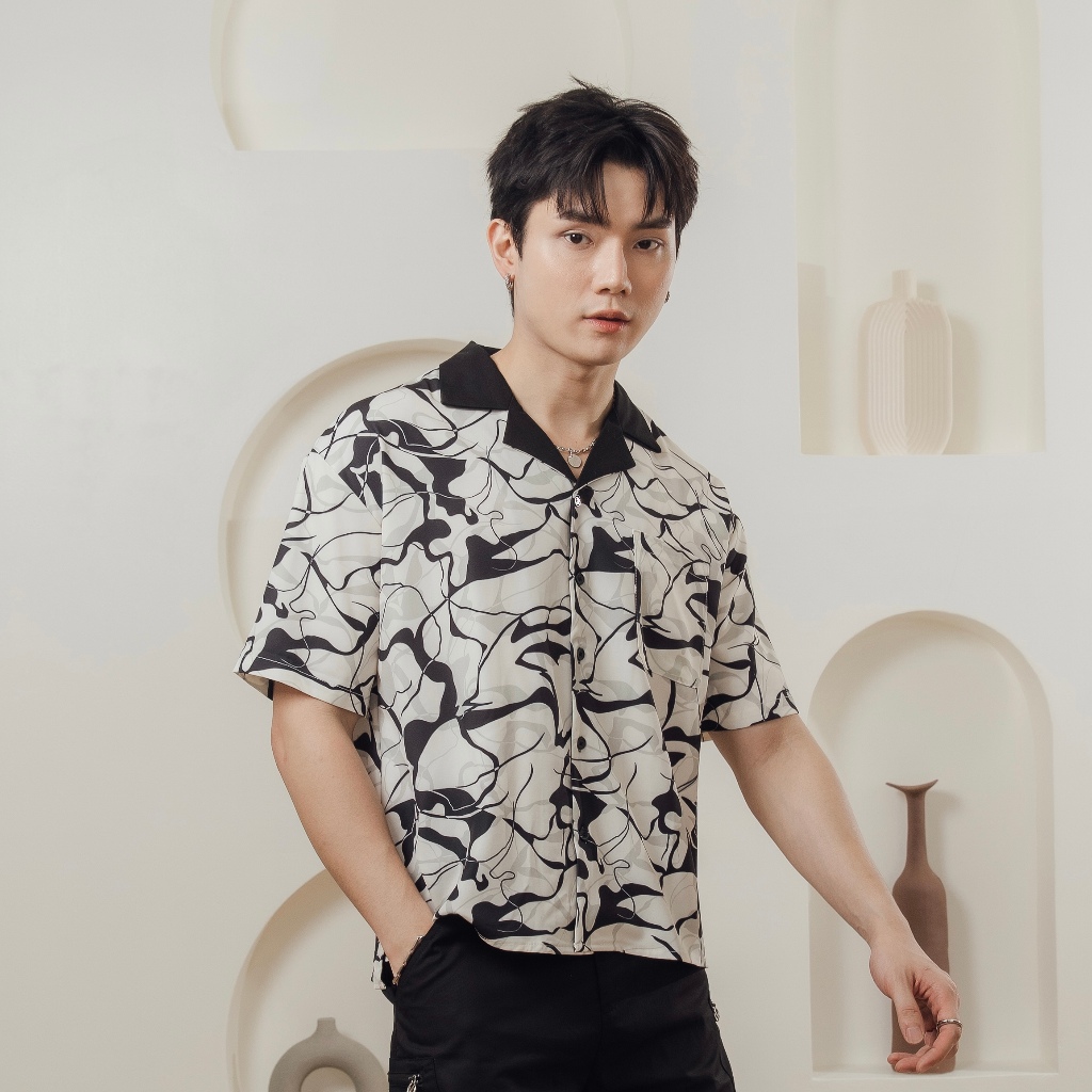 KINS | Hawaii Shirt เสื้อเชิ้ตฮาวาย เสื้อเชิ้ตแขนสั้น (HW31)