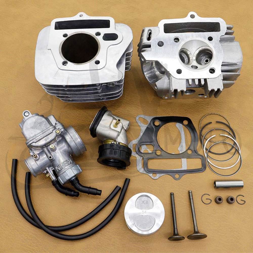 ฝาสูบ+เสื้อสูบ+คาร์บูเรเตอร์+คอเรือนลิ้นเร่ง ชุด 5 ชิ้น WAVE100 เสื้อสูบเดิม 53/54mm ฝาสูบ 23*27 - รูปที่ 3