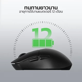 Rapoo M308 Multi-mode Wireless Mouse เมาส์ไม่ต้องชาร์จสำหรับทริป เมาส์ทำงานร่วมกับ MacBook 2.4G+BT5.0