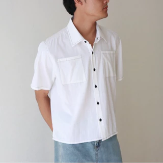 IBB MUSLIN CROPPED SHIRTS เสื้อเชิ้ตผ้าฝ้ายมัสลิน
