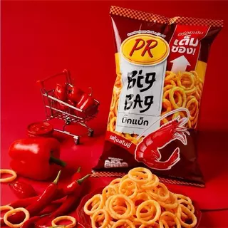 PR ข้าวเกรียบยกลัง ขนาดห่อ 80 กรัม ตัวเลือก 4 รสชาติให้เลือก
