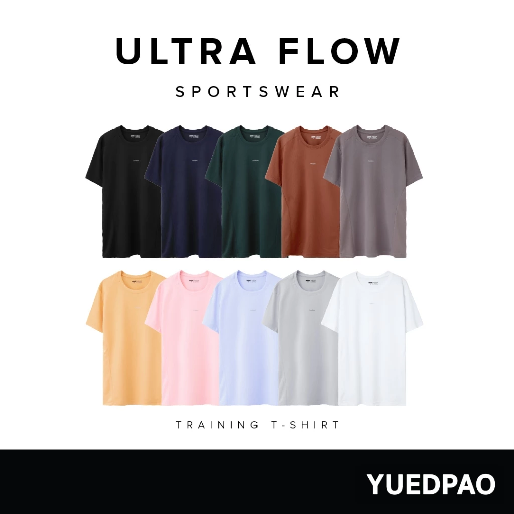 Yuedpao Sportswear - Ultra Flow Training Shirts 2025 เสื้อออกกำลังกาย เสื้อกีฬา ระบายอากาศได้ดี เสื้อสำหรับวิ่ง (10 สี) thumbnail 3