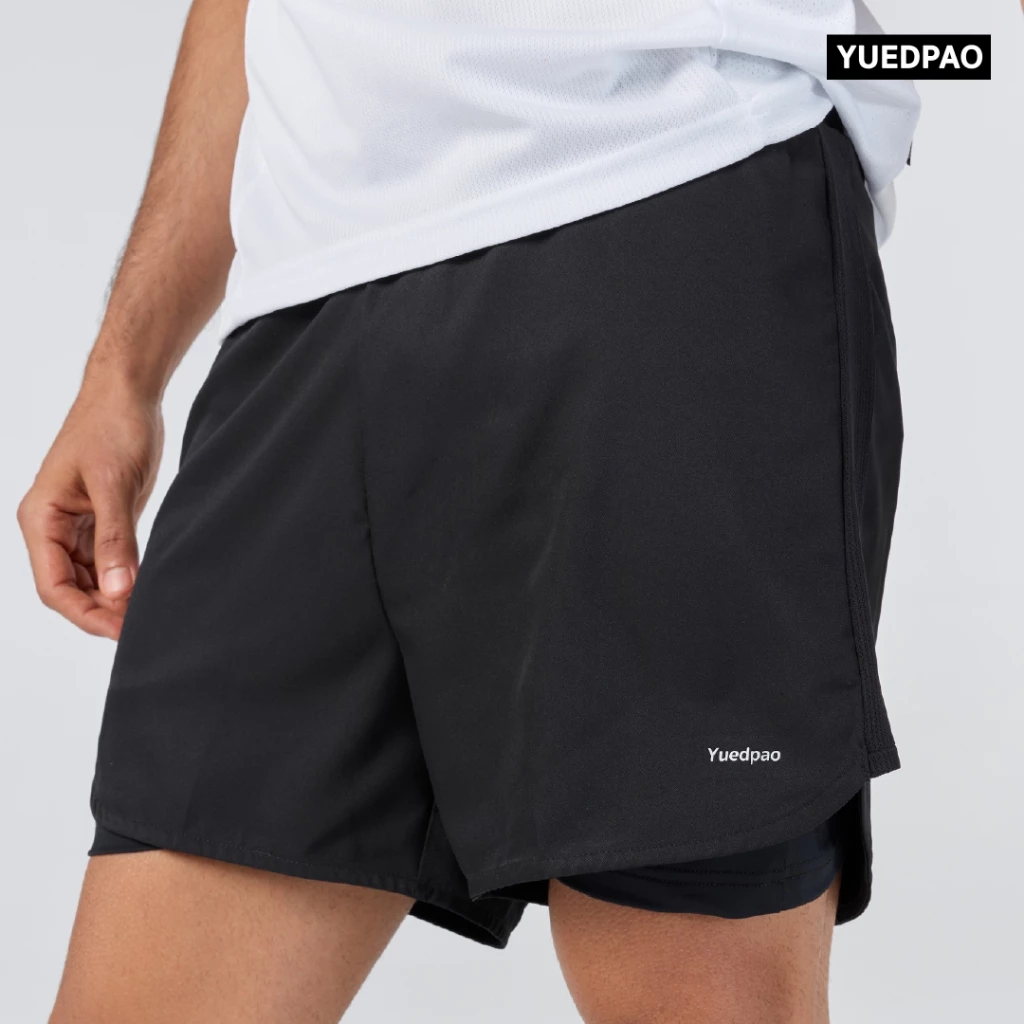 Yuedpao Sportswear - Running Shorts 2025 กางเกงออกกำลังกายขาสั้น กางเกงวิ่ง 2in1 มีซับใน พร้อมกระเป๋าด้านข้าง (5 สี) thumbnail 8
