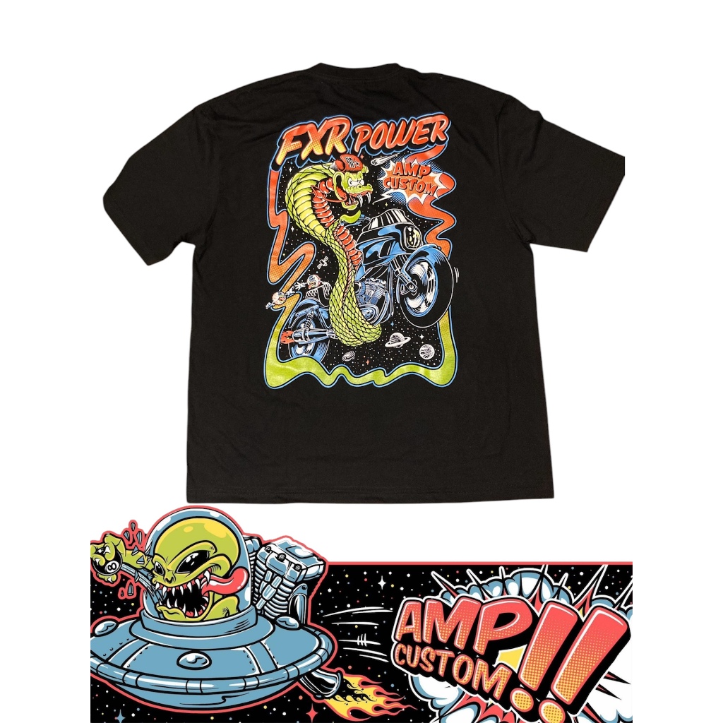 NEW! เสื้อยืด AMP CUSTOM ลาย FXR