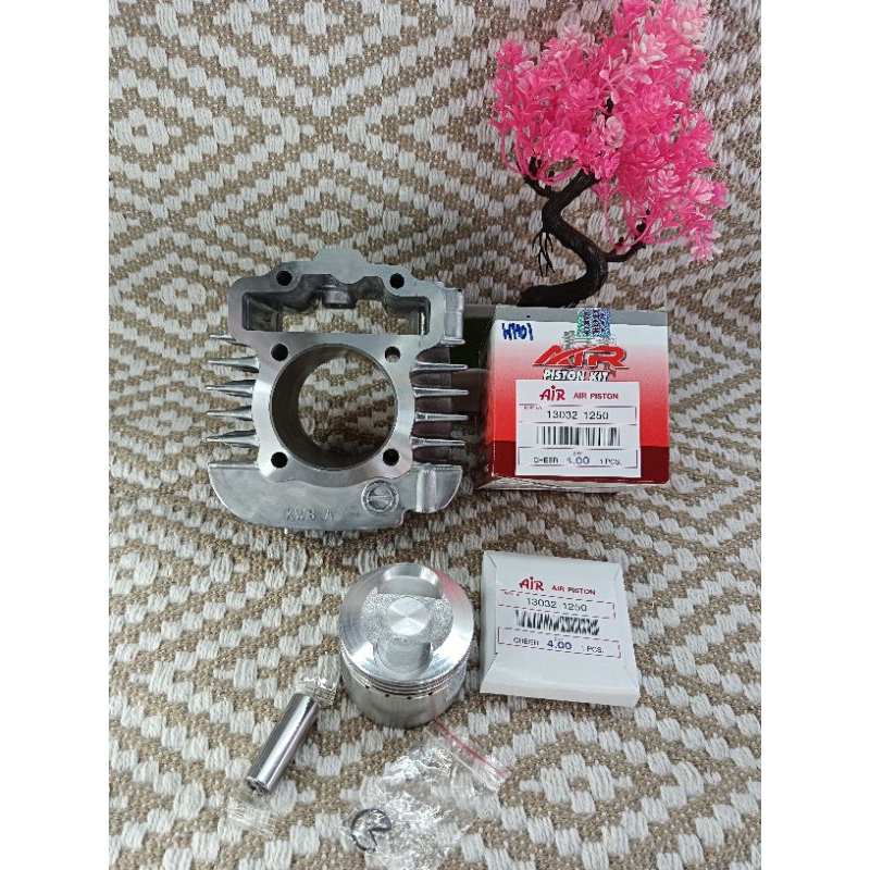 ชุดเสื้อลูก W110i 56,57 สลัก13 ลูกสูบเชียร์ พร้อมปาดหัวหลบวาล์ว ใส่ W110i วาล์วเดิม ปาดตีนลูก2มิล