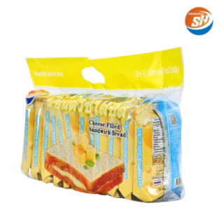 ขนมแซนด์วิชสอดไส้รสนมชีส ตรา shenghua 1ลัง(12กล่อง |144ชิ้น) ขนมปังแป้งนุ่ม (SHแซนด์วิชนมชีส)