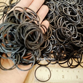 หนังยาง สีดำ ขนาดวง 1 นิ้ว (50 และ 100 กรัม) ยางวง Black rub…