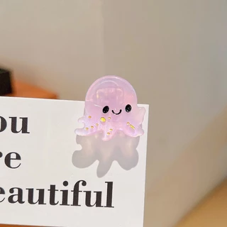 กิ๊บเล็ก รูปร่างสัตว์ใต้น้ำน่ารัก สีสันสดใส วัสดุอะซิเตทอะครีลิค คลิปปากเป็ด คุณภาพดี