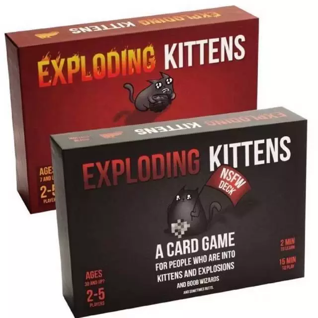 พร้อมส่ง เกมส์แมวระเบิด บอร์ดเกมส์ กล่องดำ แดง เกมการ์ด Exploding Kittens แมวระเบิด