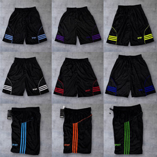 กางเกงกีฬาขาสั้น แต่งแถบ เนื้อผ้ากีฬา นุ่มใส่สบาย ใส่นอนใส่เ…