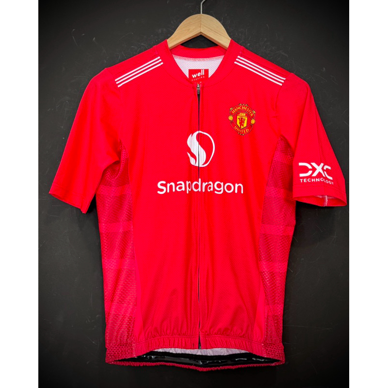 เสื้อจักรยาน ผ้า Nike Spandex ยืดหยุ่น 4 ด้าน Collection Mancester is red