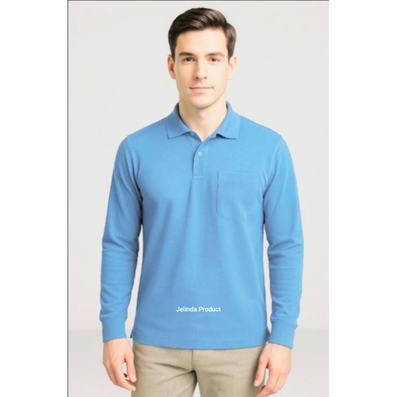 เสื้อสีฟ้าทั้งตัวแขนยาวปลายแขนจั้มLOGCABINรุ่น9003/01
