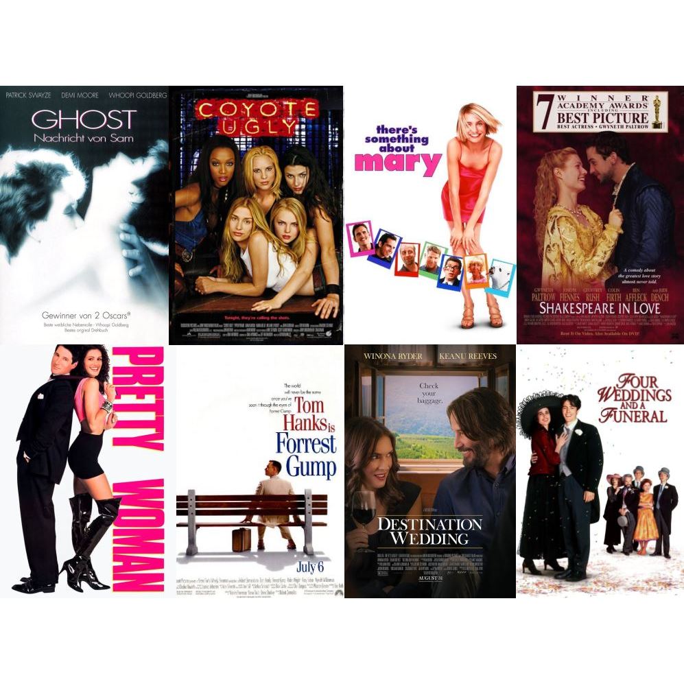 Flash Drive 64 Gb Romantic Films Vol.3 Ghost_Coyote ugly_Shakespeare in Love 1080p และ 4K