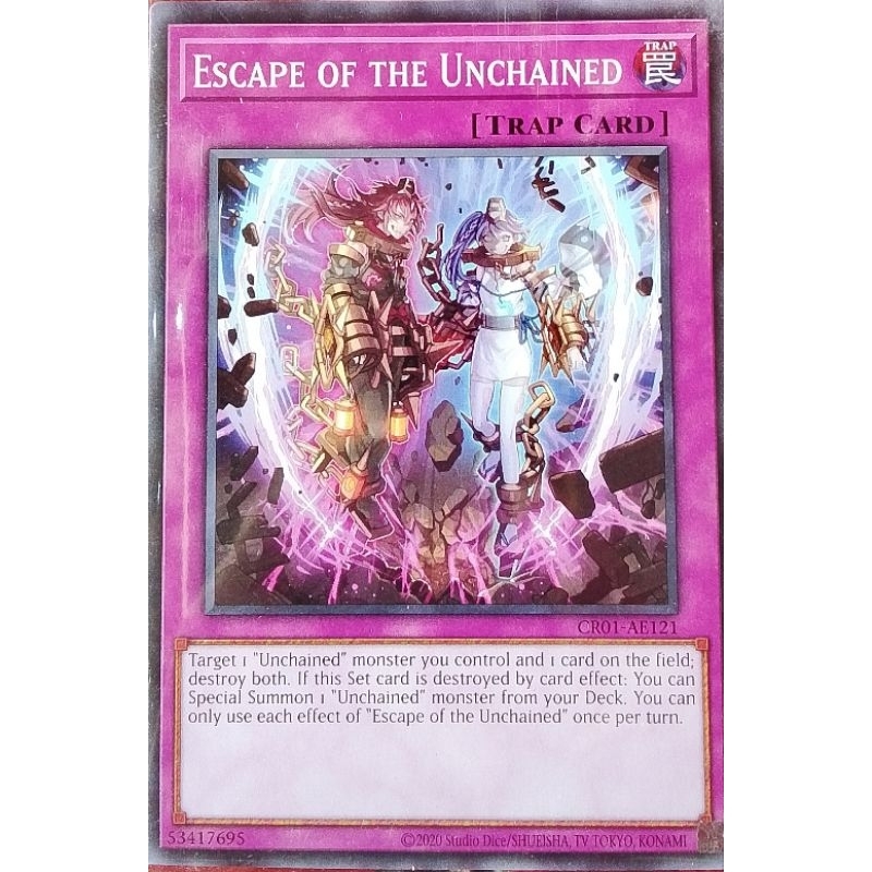 CR01-AE121 escape of the unchained Yu-Gi-Oh AE Asia English version