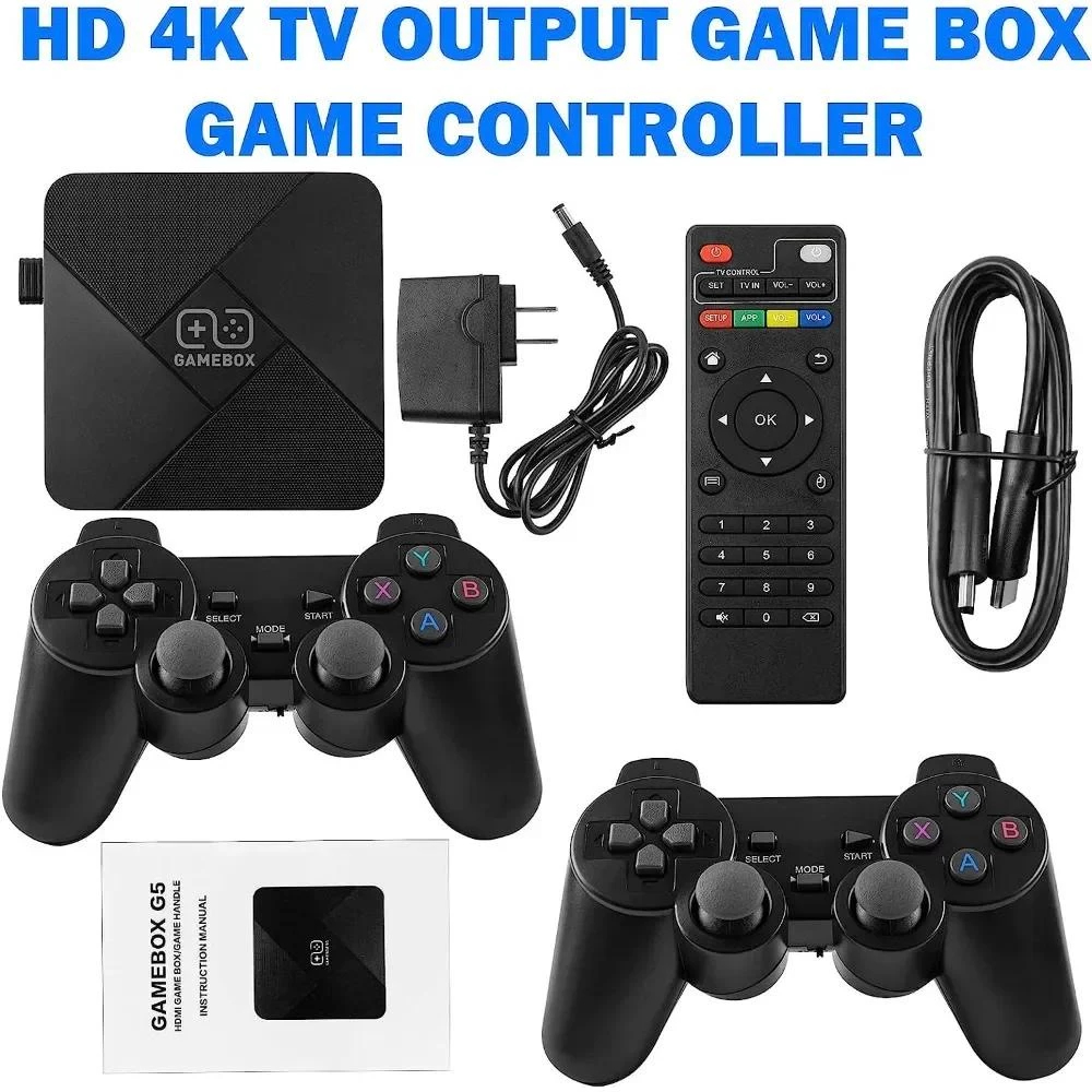 GAME BOX🎮กล่องสมาร์ททีวีแอนดรอยด์ คอนโทรลเลอร์ไร้สายคู่ ดาวน์โหลดเกมได้ตลอดเวลา เล่นเกมได้อย่างอิสระ ชิปเกมระดับมืออาชีพ