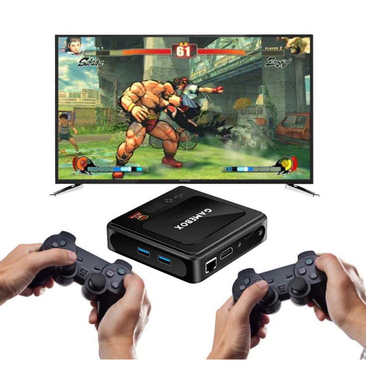 GAME BOX🎮กล่องสมาร์ททีวีแอนดรอยด์ คอนโทรลเลอร์ไร้สายคู่ ดาวน์โหลดเกมได้ตลอดเวลา เล่นเกมได้อย่างอิสระ ชิปเกมระดับมืออาชีพ