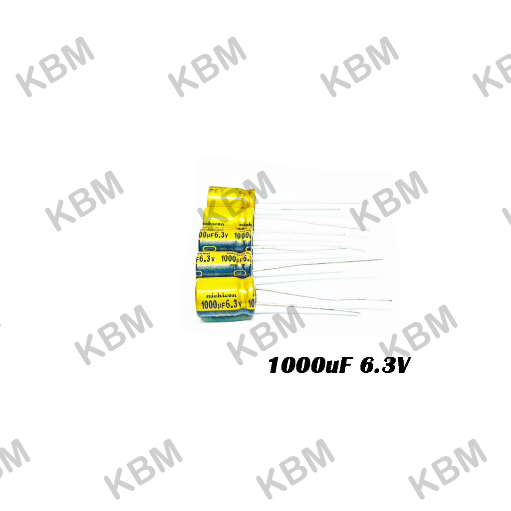 Capacitor (คาปาซิเตอร์) 1000uF 6.3V 1000uF 35V NICHICON AUDIO CAPACITOR Fine Gold