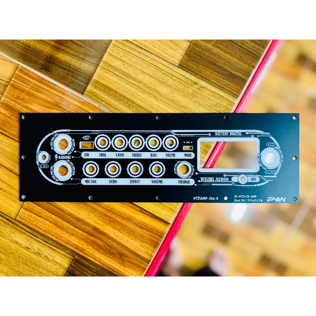 เพลทไฟ ZK-HT21 (1-3G) + ZK-AMP ไม่ย้าย ช่องเพลท 26x6 CM HT21AMP-266-8
